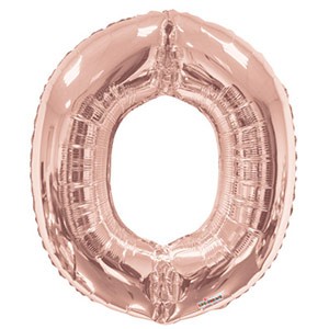large Rose Gold Balloon Letter O Balloon Delivery