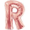 large Rose Gold Balloon Letter R Balloon Delivery