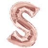 large Rose Gold Balloon Letter S Balloon Delivery