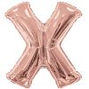 large Rose Gold Balloon Letter X Balloon Delivery