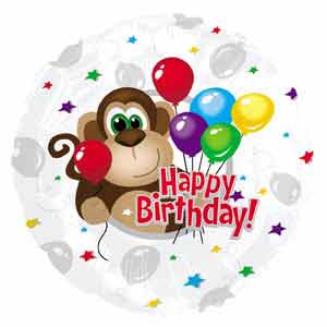18In Monkey Around Birthday Balloon Delivery