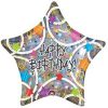 32 Happy Birthday Star Foil Balloon Delivery