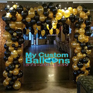 Organic Square arch Balloon Delivery