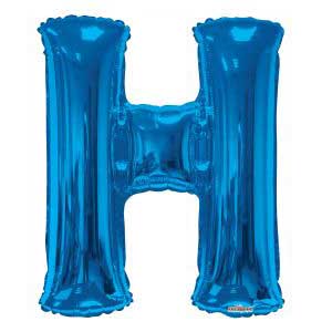 Blue Letter H Balloon Delivery