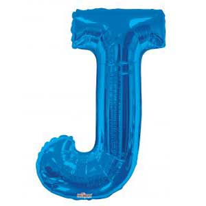Blue Letter J Balloon Delivery