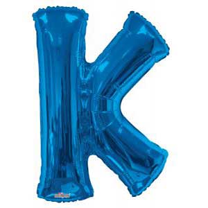 Blue Letter K Balloon Delivery