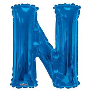 Blue Letter N Balloon Delivery