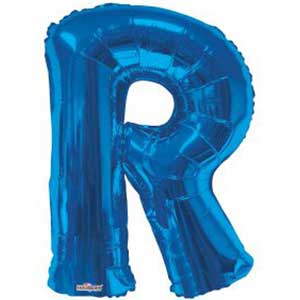 Blue Letter R Balloon Delivery