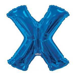 Blue Letter X Balloon Delivery