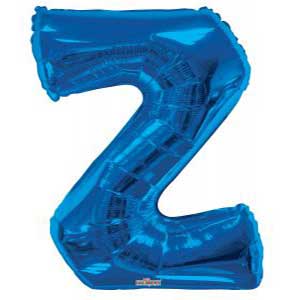Blue Letter Z Balloon Delivery