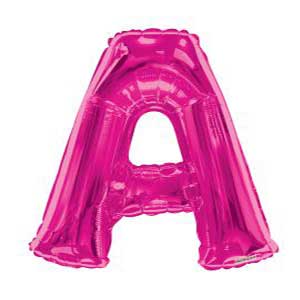 Magenta Letter A Balloon Delivery
