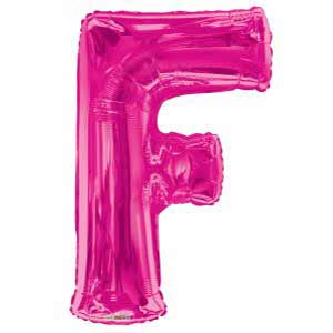 Magenta Letter F Balloon Delivery