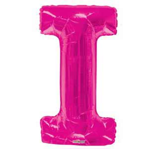 Magenta Letter I Balloon Delivery
