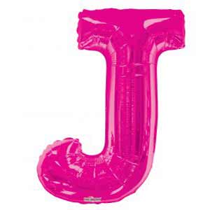 Magenta Letter J Balloon Delivery