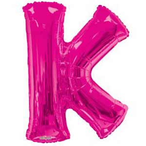 Magenta Letter K Balloon Delivery