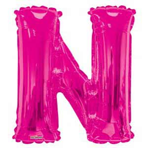 Magenta Letter N Balloon Delivery
