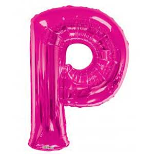 Magenta Letter P Balloon Delivery