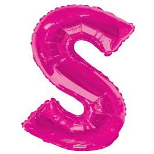 Magenta Letter S Balloon Delivery