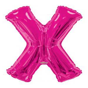 Magenta Letter X Balloon Delivery