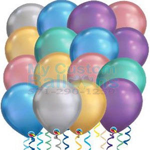 50 Chrome Bulk Latex Balloon Delivery