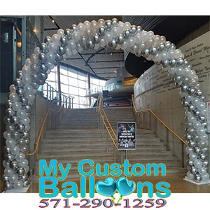 34 ft Spiral Balloon Arch Balloon Delivery