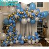 Confetti Chrome Garland Balloon Arch Balloon Delivery