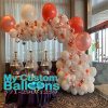 Soild Color Organic Arch Garland with Accents Balloon Delivery