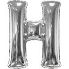 Silver 34 inch Letter H Balloon Delivery