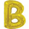 34in Gold Letter B Balloon Delivery