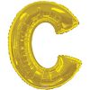 34in Gold Letter C Balloon Delivery