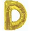 34in Gold Letter D Balloon Delivery
