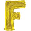 34in Gold Letter F Balloon Delivery