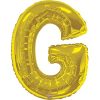 34in Gold Letter G Balloon Delivery