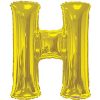 34in Gold Letter H Balloon Delivery
