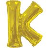34in Gold Letter K Balloon Delivery