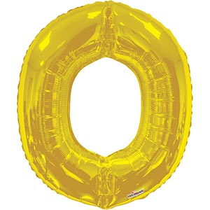 34in Gold Letter O Balloon Delivery