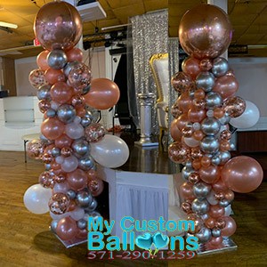 Organic Balloon Column - Capri & Eros Occasions - Houston Balloon Column