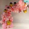 Big Orbs and Confetti Organic Garland Balloon Delivery