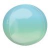16in Blue Green Ombre Orb Balloon Delivery