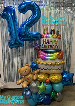 Bluey Balloon Marquee  1st birthday balloons, 2nd birthday party themes,  Balloons