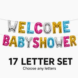Build A Balloon Banner 17 Letters or Numbers Air Filled