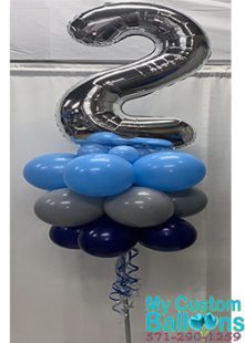 My Custom Balloons | Number Custom Yard Party Balloon Pole Decoration