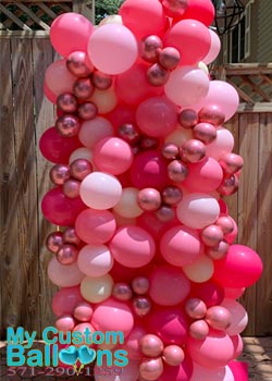 Organic Balloon Wall Panel 8ft Tall