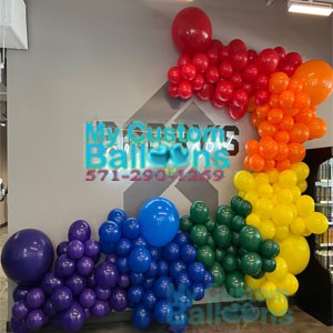 Spiral Traditional Balloon Arch Indoor 17 ft