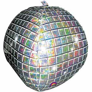 20in Disco Mirror Ball Orb Foil Balloon