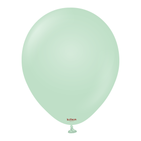 12in Pastel Macaroon Green Latex Balloon Helium Filled