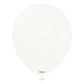 12in Standard White Latex Balloon With Helium