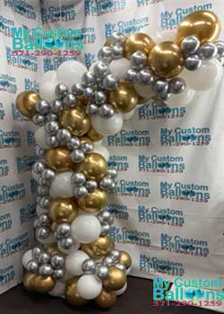 9ft Self Standing Organic Balloon Garland