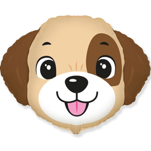 29in Puppy Dog Face Foil Balloon