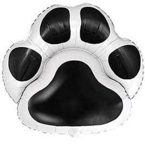 30in Paw Print Foil Balloon